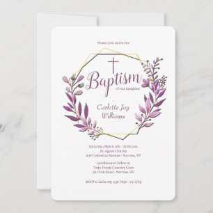 Réunis Ensemble Invitations Religieuses (Rose)