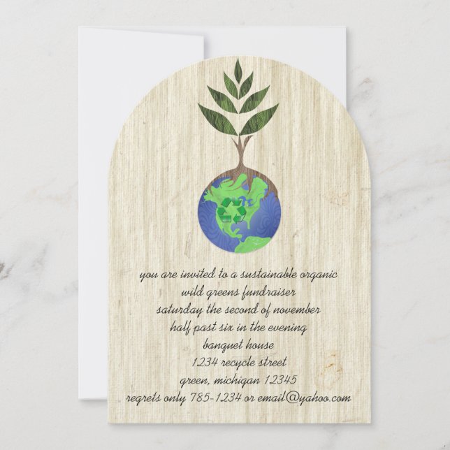 ReUse ReDuce-Recycle Einladung (Vorderseite)