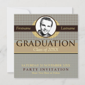 Réussite Classic Graduation avec invitation photo
