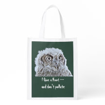 Sac en polyester - Donnez une tête de chouette