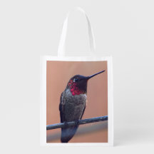 Sac fourre-tout à épicerie du colibri d'Anna