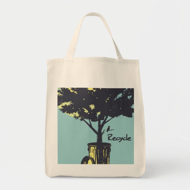 Réutilisez le sac fourre-tout organique à arbre (Devant)