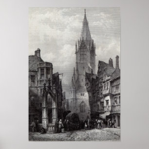 Reutlingen, engraved by J.J. Crew Poster