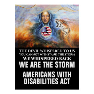 REV Glossy Version AMERIKANER MIT BEHINDERUNGEN AC Poster