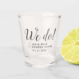 Revallyna Script Simple WE DO GASTGESCHENK HOCHZEI Schnapsglas