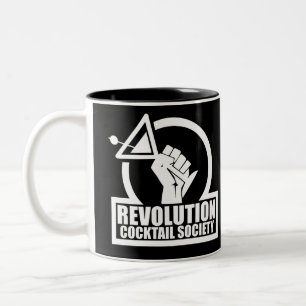 RevCSLogo - Mug de café blanc à deux tons