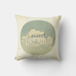 rêve bleu ciel citation décoration maison coussin