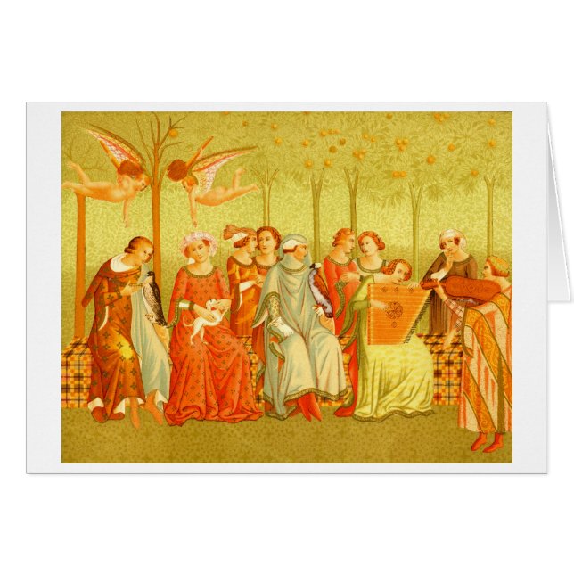 "Rêve carte de peinture de la Renaissance de vie" (Devant horizontal)
