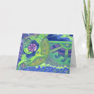 Rêve de la carte de voeux pleine lune