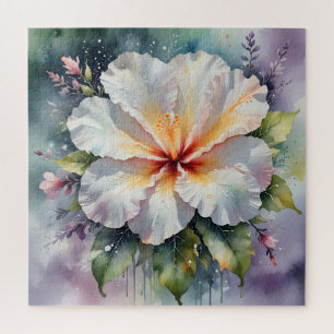 rêve de puzzle d'hibiscus blanc
