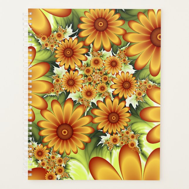 Rêve Floral, Art Fractal Moderne Abstrait Fleur (Devant)