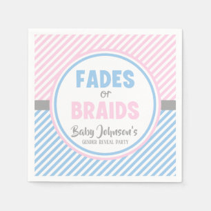 Reveal des Babygeschlechts - Fades oder Gehirne Serviette