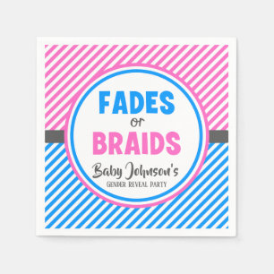 Reveal des Babygeschlechts - Fades oder Gehirne Serviette