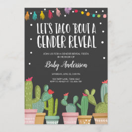 Reveal Fiesta Einladung Baby Dusche