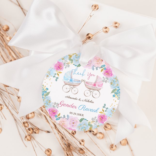 Reveal Floral Boho Vielen Dank Geschenkanhänger (Von Creator hochgeladen)