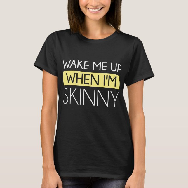 Réveillez-moi quand je suis T-shirt Maternité maig (Devant)