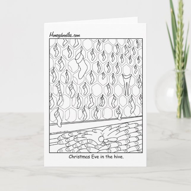 Réveillon de Noël dans la ruche - Carte de voeux (Devant)