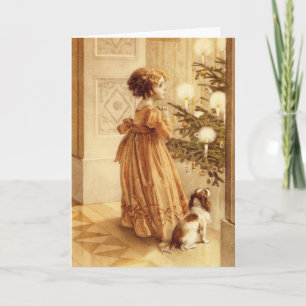 Réveillon de Noël Vintage - Carte