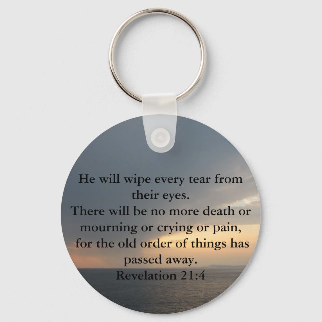 Revelation 21:4 schlüsselanhänger (Vorderseite)