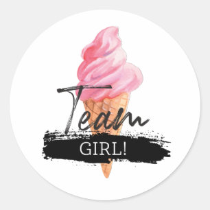 Révélation de genre de crème glacée - Stickers