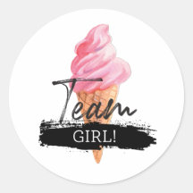 Révélation de genre de crème glacée - Stickers de