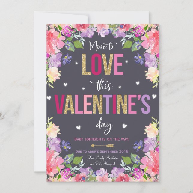 Révélation de la Faire-part de grossesse de Valent (Devant)