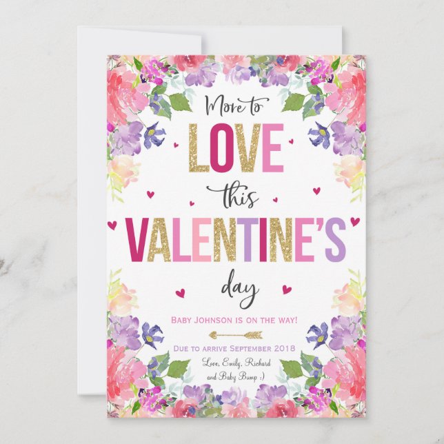 Révélation de la Faire-part de grossesse de Valent (Devant)