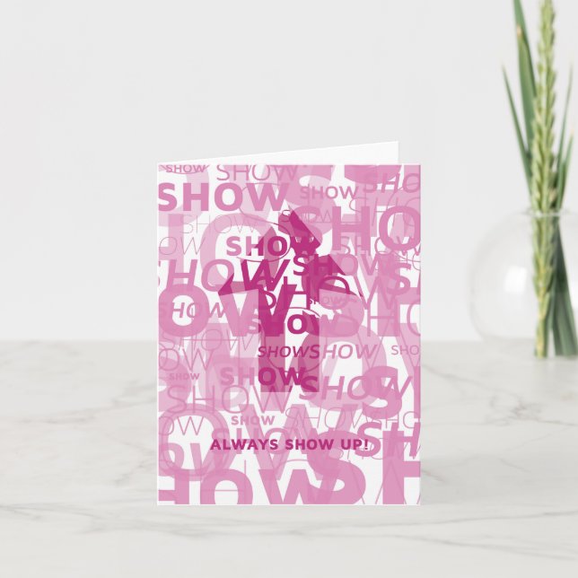 "Révélez" le carte pour notes (Devant)