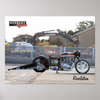 Revelry Racing Enthüllung Drag Bike Poster