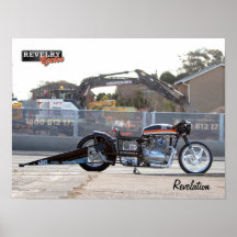 Revelry Racing Enthüllung Drag Bike Poster