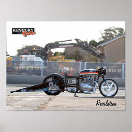 Revelry Racing Enthüllung Drag Bike Poster