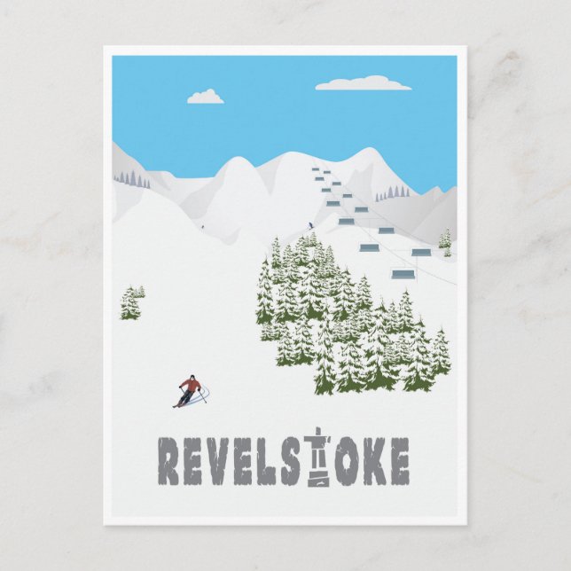 Revelstok, B.C. Kanada, Postkarte (Vorderseite)