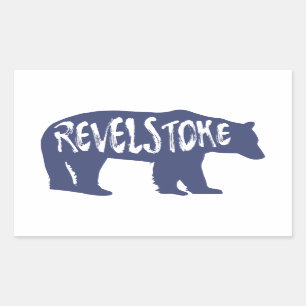 Revelstoke Bear Rechteckiger Aufkleber