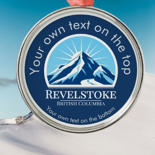 Revelstoke British Columbia Skigebiet Medaille Ornament Aus Metall