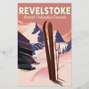 Revelstown British Columbia, Kanada Ski Poster Briefpapier
