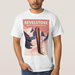 Revelstown British Columbia, Kanada Ski Poster T-Shirt