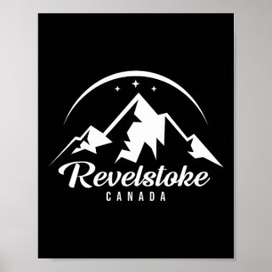 Revelstown Canada Ski Resort Skifahren Snowboarden Poster