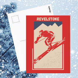 Revelstown Sun Peaks British Columbia Canada Ski Postkarte