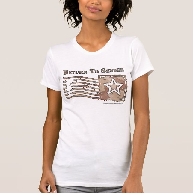 Revenez au T-shirt d'expéditeur - les réservoirs (Devant)