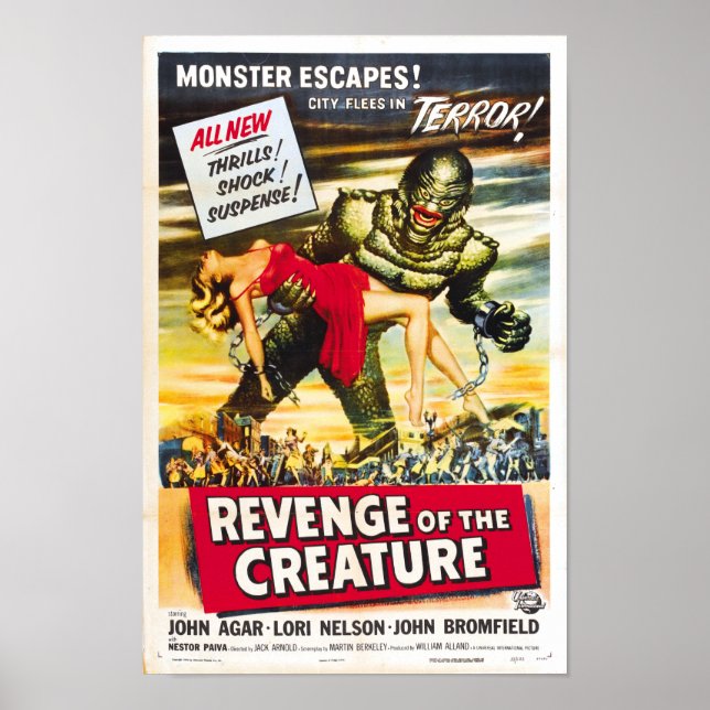 Revenge of the Creature Monster Movie Poster (Devant)