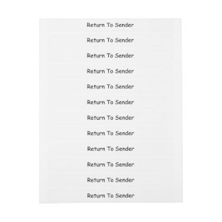 Revenir au Étiquette de adresse Wraparound de l'ex