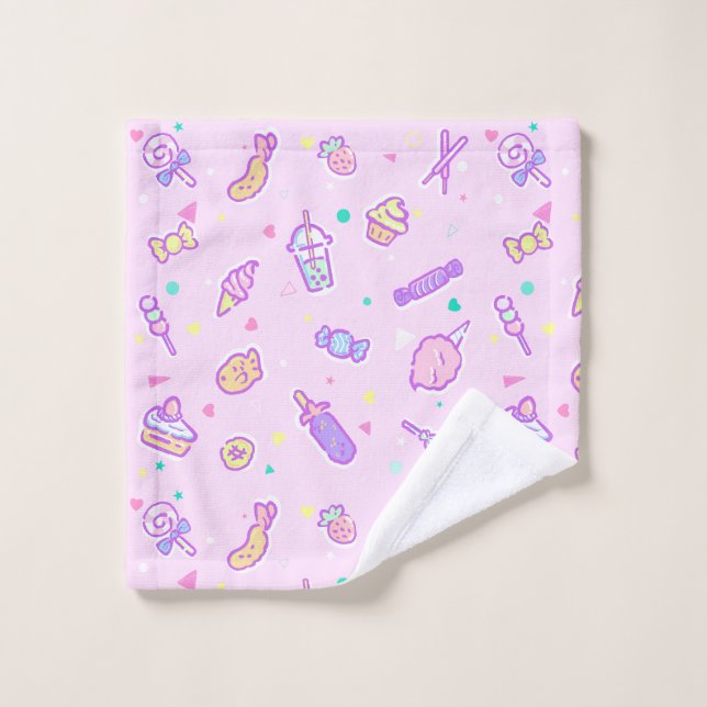 Rêver de collations estivales (Gant de toilette)