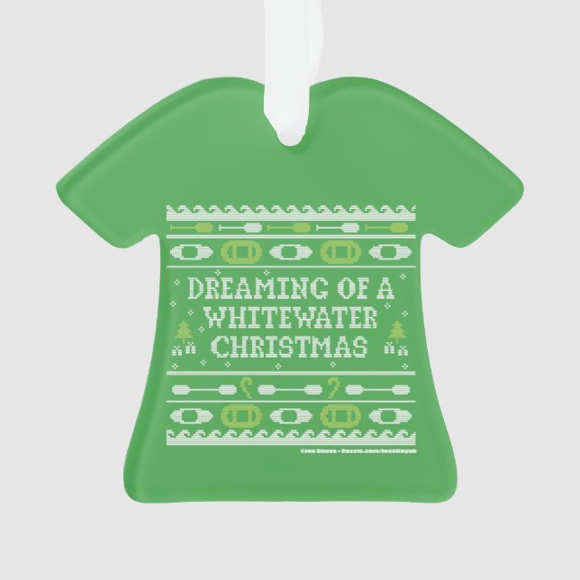 Rêver D'Un Chandail Laide De Noël En Eau Blanche (devant)