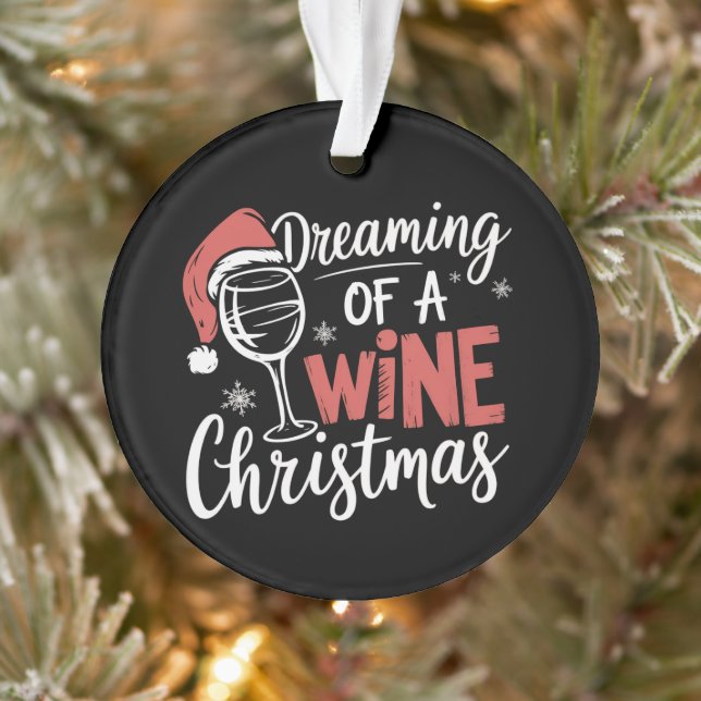 Rêver D'Un Vin Noël Fête Drôle Boire (Arbre)