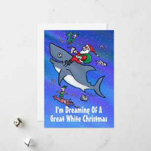 Rêver D'Une Grande Carte Cartoon Blanc De Noël