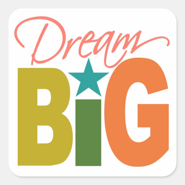 Rêver les grands autocollants (Devant)