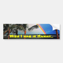 Rêver un autocollant pare-chocs Hawaii