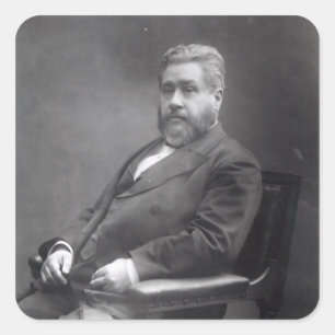 Reverend Charles Haddon Spurgeon Quadratischer Aufkleber