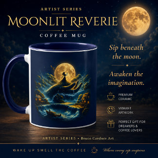Rêverie au Clair de Lune – Tasse à Café Paysage de
