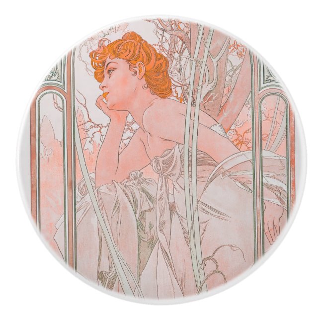 Reverie du Soir (1899) Keramikknauf (Vorderseite)